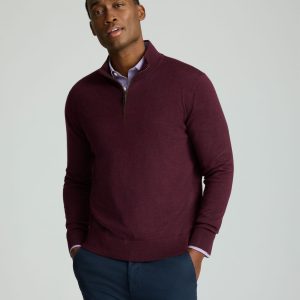 Merino Wool Quarter-Zip Sweater