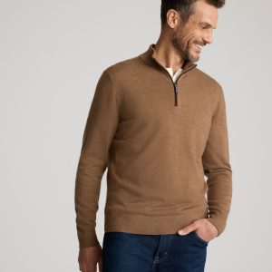 Merino Wool Quarter-Zip Sweater