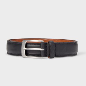 Double Stitch Leather Belt