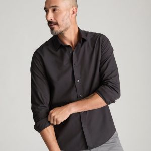 Wrinkle-Free Black Stone Shirt
