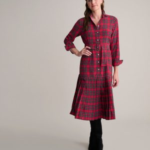 Plaid Judy Pleated Dress